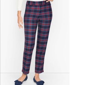 NWT Talbots High Waist Hampshire Ankle Plaid Pant